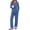 Grey Blue, variant on Fantaslook Women Pajamas Sets Long Sleeve V Neck Buttons Outfits and Casual Wide Leg Pants Lounge 2 Piece Sets withe Pockets
