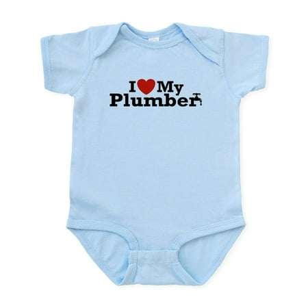 

CafePress - I Love My Plumber Infant Bodysuit - Baby Light Bodysuit Size Newborn - 24 Months