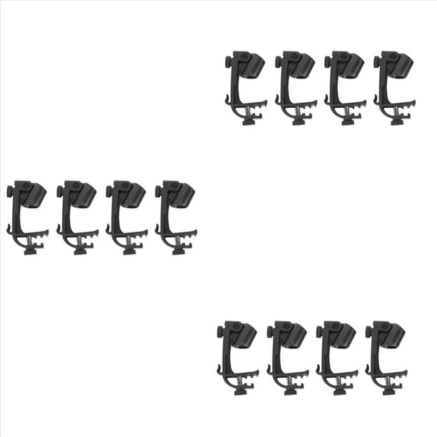 Clip de MicróFono de 12 Piezas Clip de Tambor Clip de MicróFono una Prueba de Golpes Soporte de MicróFono Accesorios para Instrumentos Musicales una Prueba de Golpes