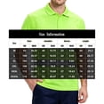 thumbnail image 3 of TOMVIGX Men's Polo Shirts Short Sleeve Reflective High Visibility Safety Moisture Wicking Shirts Outdoor Night Running Cycling Breathable Quick Dry Workout Shirts Pink XL, 3 of 5