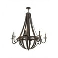 thumbnail image 3 of Meyda Tiffany 172321 Barrel Stave Metallo 8 Light 48" Wide Taper Candle Empire Chandelier, 3 of 5