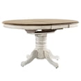 thumbnail image 3 of Pemberly Row Contemporary Crossing Pedestal Table Set- White, 3 of 4