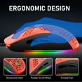 thumbnail image 3 of Ultralight Wired Gaming Mouse, Lightweight Honeycomb Shell, 4 RGB Breathing Backlit Mice, 6 Adjustable DPI 6400, USB Optical Computer Mice for Gamer / Office, 3 of 6