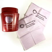 Connoisseurs All-Purpose Jewelry Cleaning Kit with Cleaner Solution and Polishing Cloths