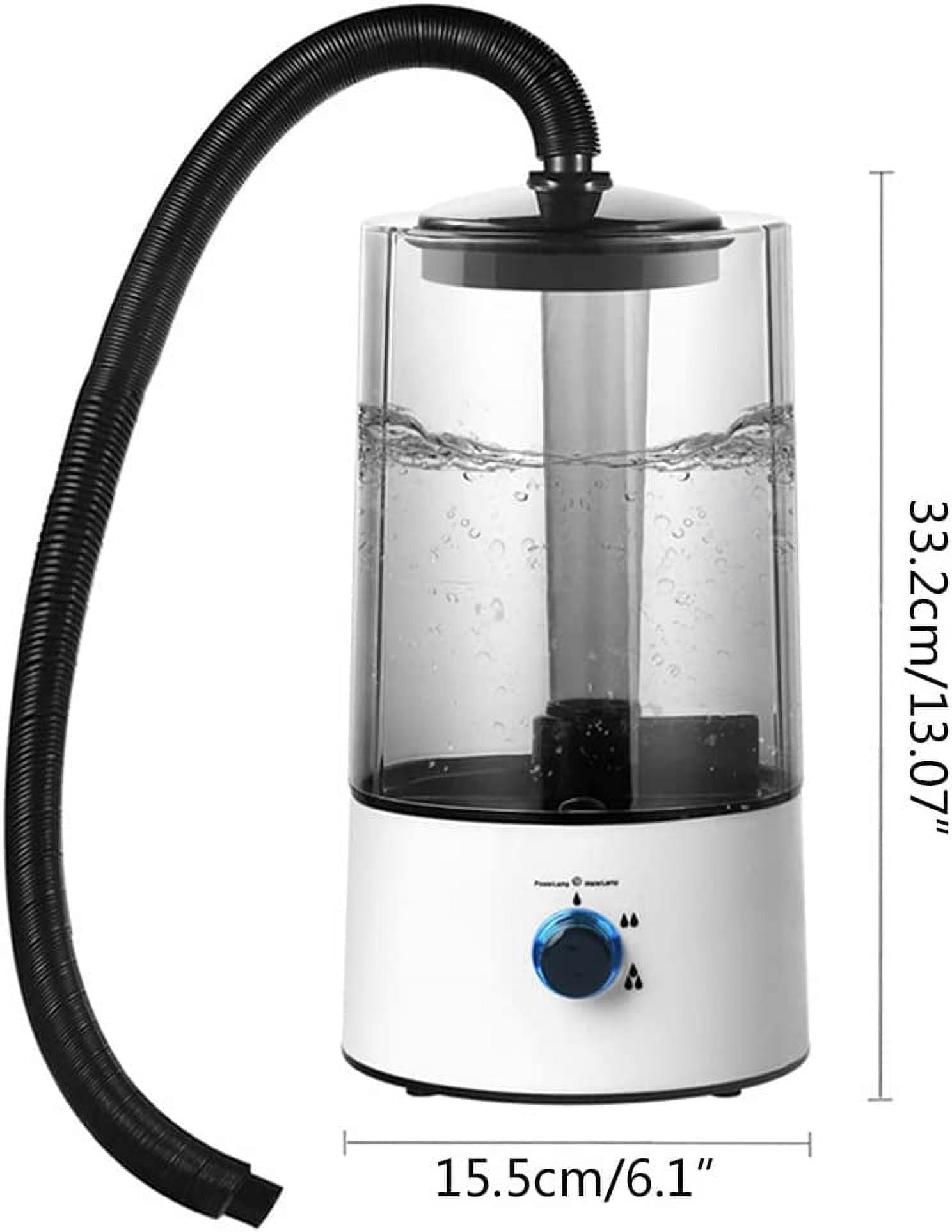 FETCOI 4L Electric Reptile Fogger Humidifier, Amphibians Chameleon Lizard Snake Tank Mister, Pet Fog Machine w/ 63" Adjustable Hose, Atomizer Sprayer GDAE10 for Home Farm Garden Yard AC110V