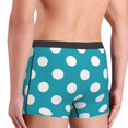thumbnail image 4 of JUNZAN Sky Blue And White Polka Dot Mens Underwear Boxer Briefs for Men’s-Medium, 4 of 7