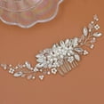 thumbnail image 7 of SkyAuks Wedding Hair Accessories, Pearl Vine Hair Clips, Silver, 7 of 7