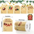 thumbnail image 3 of olkpmnmk Christmas Self Adhesive Tag Stickers 300 Pcs Per Roll, Christmas Name Stickers, Christmas Name Tags Rolls, Personalized Christmas Name Stickers for Gift Wrapping, Present Marking,Party Decor, 3 of 4
