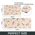 thumbnail image 7 of Pioneer Flower Floral Print Pattern Kitchen Rugs Sets Of 2,Anti Fatigue Kitchen Mat Rugs Non Slip Washable,Decorative Kitchen Floor Mats for Kitchen,Sink,Laundry,17"x30"+17"x47", 7 of 7