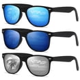 thumbnail image 1 of DEMIKOS Gafas de sol polarizadas para hombre y mujer, lentes de espejo retro de moda para conducir, pescar, protección UV400, 1 of 1