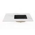 thumbnail image 4 of Castello USA Cassandra 36" Ceramic Porcelain Vanity Top with Black Right Basin, 4 of 6