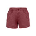 thumbnail image 4 of Cargo Shorts for Women, Audhol Women Stretchy High Waisted Hot Shorts Cargo Shorts for Summer Casual Elastic Waist Women Shorts Ladies Shorts Hot Pink L, 4 of 6
