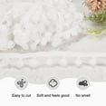 thumbnail image 2 of Uxcell Pom Pom Ball Fringe Trim, 10 Yards 8mm Mini Pom Pom Trim Ribbon for Home Decoration/DIY Crafts, White, 2 of 6