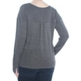 thumbnail image 2 of Sanctuary Clothing Womens Knit Pullover Blouse, Grey, X-Large, 2 of 2