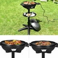thumbnail image 2 of Costway Electric BBQ Grill 1350W Non-stick 4 Temperature Setting Outdoor Garden Camping Black, 2 of 10