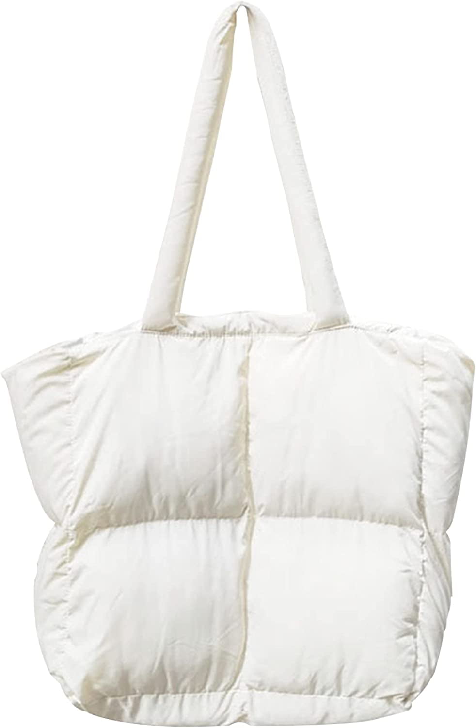 Soft Puffer Quilted Tote Bag, Autumn And Winter Shoulder Bag