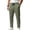 Army Green, variant on Dwelliawo Mens Breathable Casual Pants, Elastic Waist Drawstring Straight Leg Pants, Quick Dry Workout Pants For Daily Work Black XL
