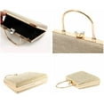 thumbnail image 6 of PIKADINGNIS Women Evening Handbag Top Handle Wedding Clutch Purse Bag Crossbody Tote Shoulder Handbags Cocktail Prom Frosted, 6 of 6