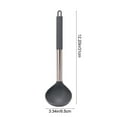 thumbnail image 3 of Wuztai Stainless Steel Handle Plastic Soup Spoon, 31cm Black Red Gray Stirring Spoon for Kitchen Cooking Serving, Long Handle Spoon Kitchen Utensil, 3 of 6