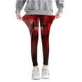 thumbnail image 3 of Zwiiyzr Girls Leggings Halloween Yoga Pants Tights Soft Comfortable Leggings for Toddler Kids 3-8 Years Ankle Length Printed Leggings Multicolor, 3 of 5