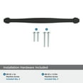 thumbnail image 3 of Amerock Enlivity 7-9/16 inch (192mm) Center-to-Center Matte Black Cabinet Pull, 3 of 5