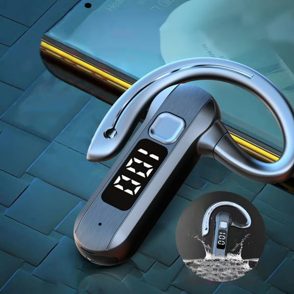 FYHALE Touchs Digital Display Conduction Wireless Bluetooth Headset 5.2 Wireless Car Earphone Ipx5