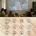 thumbnail image 2 of Dados de decisión de películas Ideas de regalos para parejas Juegos de dados de decisión de madera Dados de decisión de género cinematográfico Regalo divertido, 2 of 7