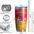thumbnail image 6 of Football Cup kansas city Tumblers 20Oz Coffee Mug for Men Insulated Double Wall Vacuum Thermal Cups Gifts for Football Fans, 6 of 6