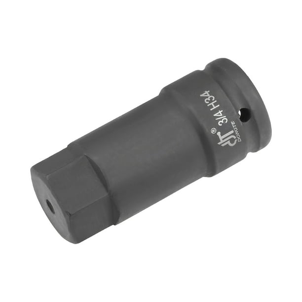 3/4Inch Drive x 34mm Impact Hex Bit Socket, Metric 4" Length, CrMo Steel