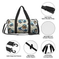 thumbnail image 6 of Gaeub Animals Driving Police Car Lightweight Travel Cylinder Bag Gym Tote Bag Sports Training Duffle Bag with Pockets and Straps, 6 of 8