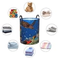 thumbnail image 6 of Bingfone Colorful Coral Reef Waterproof Foldable Laundry Hamper Bucket With Handles For Storage Bin,Clothes Hamper (Medium), 6 of 8