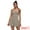 Beige, variant on Unique Bargains Women's Tennis Dress with Built-in Bra Side Slit Slips Dresses S Brown