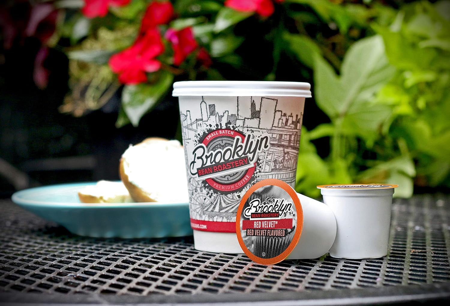 Brooklyn Bean Roastery Red Velvet Coffee Pods for Single-Serve Coffee Brewers, 40-Pack