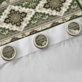 thumbnail image 4 of Feelyou Aztec Blackout Curtains Set of 2 (52x84 Each), Green Abstract Window Curtains, 4 of 6