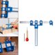 thumbnail image 5 of Plantilla de carpintería Baoblaze Localizador de perforaciones Herramienta de conjunto azul, 5 of 8