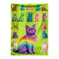 thumbnail image 2 of Cute Cat Blanket Super Soft Flannel Throw Blanket Bedding Cats Gifts for Cat Lover Woman Kids Adults 50"x60", 2 of 8