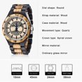 thumbnail image 3 of Reloj de madera Dentily 22 cm Árbol de la Vida con cuarzo para hombre, 3 of 7