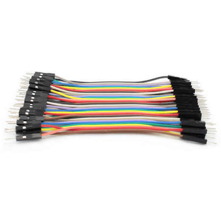 HobbyFlip Dupont 40 Qty 10cm 2.54mm 1pin Male to Male Jumper Wire Dupont Cables Compatible with DJI