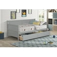 thumbnail image 5 of DreamBuck Twin Daybed with Two Drawers, Wood Twin Daybed with Storage, Storage Bed Frame for Living Room, Bedroom, Guest Room, Twin Daybed for Girls, Boys, No Box Spring Needed, Easy Assembly, Grey, 5 of 5
