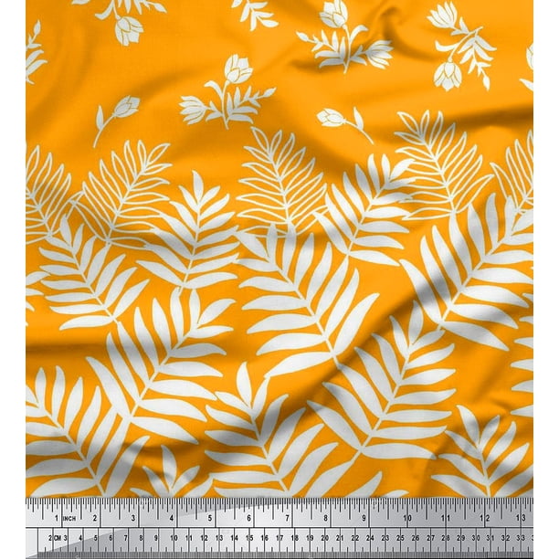 mustard yellow dress material Unstitched Cotton Salwar Suit Yellow Dress Material with Embroidery Stilento
