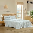 thumbnail image 3 of THD Floral Bed Sheets - 4 Piece Bed Sheet Set - Wrinkle Resistant & Ultra Soft - Fits Mattresses up to 15 Inches Deep, 3 of 9