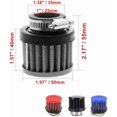 thumbnail image 3 of LAICAIW Mini Air Intake Filter 25mm / 1" Inlet Diameter for Car & Motorcycle Air Filter, Universal Clamp-On Air Filter (Blue), 3 of 4
