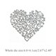 thumbnail image 2 of Troquel metálico de corazón Liyijia 6,8 x 6,1 cm, color plata, 2 of 7