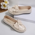 thumbnail image 4 of Crunowin Women's Round Toe Comfort Shoes, Covered-Toe Casual Design Soft Sole Everyday Flat Flats Beige, 4 of 9