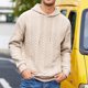 thumbnail image 1 of MHFRRA Sudadera con Capucha Informal de Mezcla Suave con Capucha Ajustable para Uso Diario, Ropa de Calle Cómoda Blanco, 1 of 7
