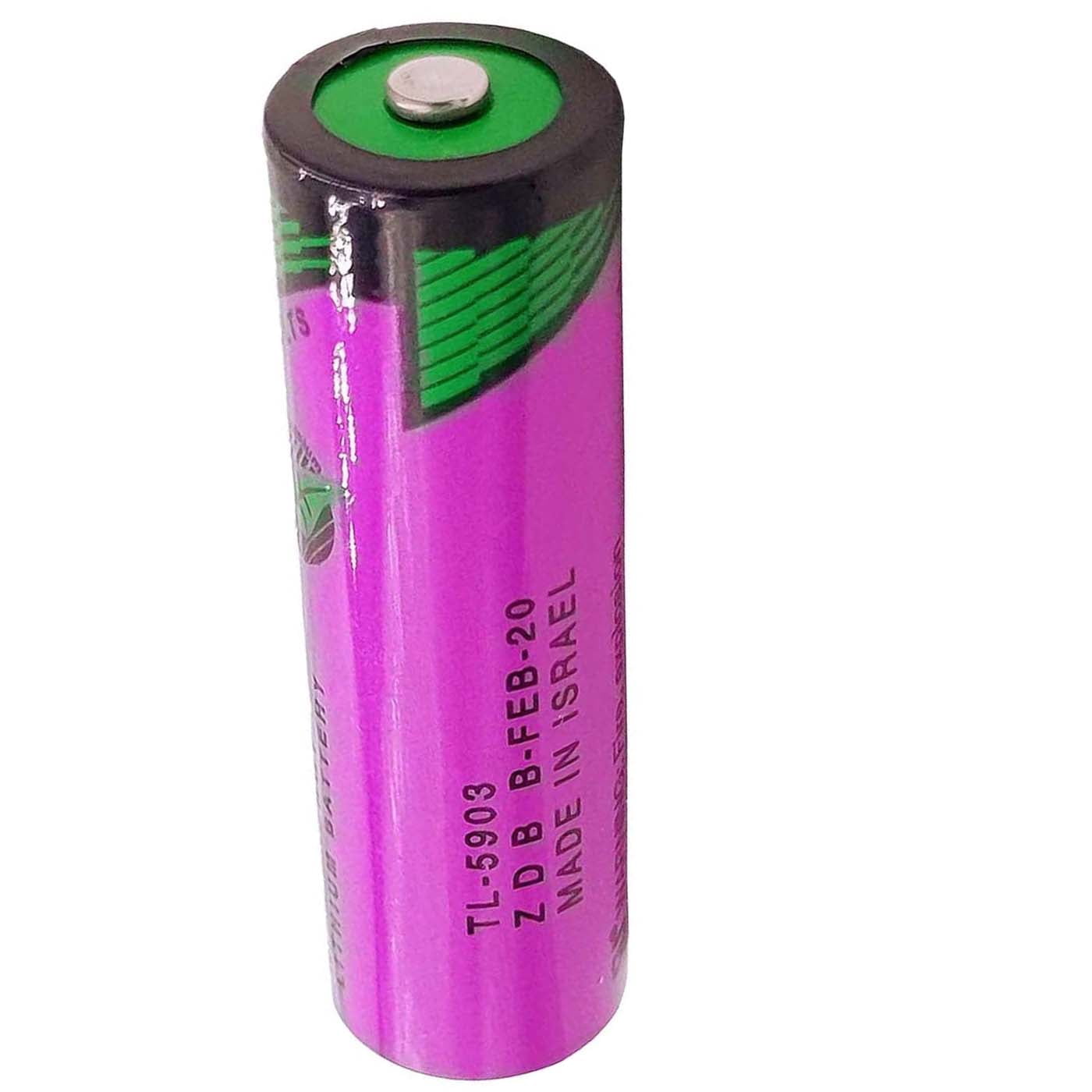 (4-Pack) 3.6V 2400mAh TL-5903 AA Lithium Battery for Tadiran TL-5903 SL-360 S7-400 ER14505 TL-2100 6ES7971-0BA00, for Siemens S7-400 PLC Machine