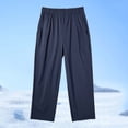 thumbnail image 4 of Girls School Uniform Pull-On Pants Elastic Waist Straight Leg Navy,Size 10 T, 4 of 8