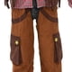 thumbnail image 5 of Conjuntos de blusas y camisas de cuello redondo y manga larga para niños, traje de juego de rol con estampado a cuadros, blusas de manga larga de vaquero occidental para niñas, top de poliéster, 5 of 6