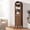 Walnut Color, variant on Furtivusia Arched Storage Cabinet Narrow Tall Cabinet Storage Tower with Door and Drawer