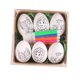 thumbnail image 1 of Huevos de Pascua, rellenos para cestas de Pascua, dibujos animados, rellenables y para pintar, recuerdos de fiesta de Pascua mariposa blanca, 1 of 9